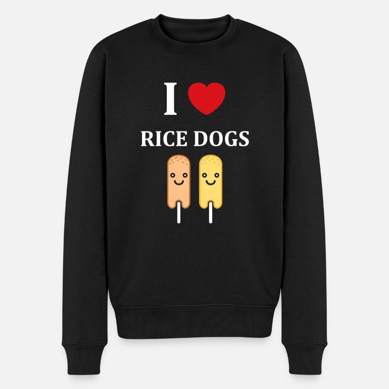 Mais Hundefutter - Männer Premium Bio Pullover - Schwarz