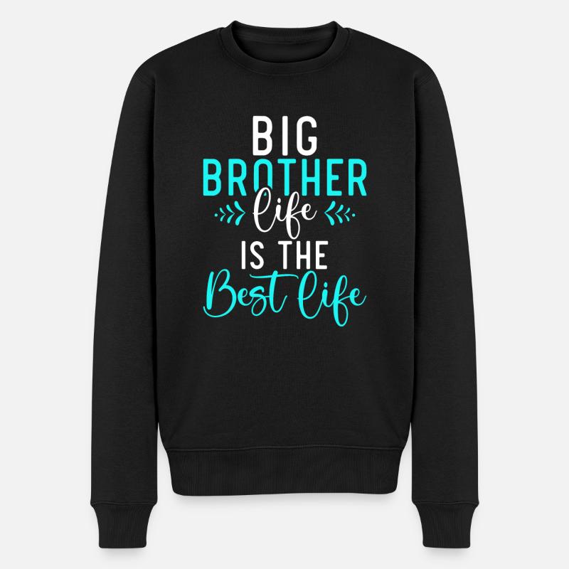 Big Brother Gift - Männer Premium Bio Pullover - Schwarz
