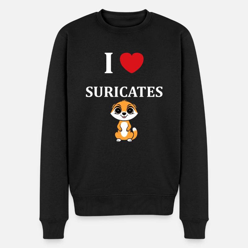 Humour petit suricate - Pull Premium bio Homme - noir