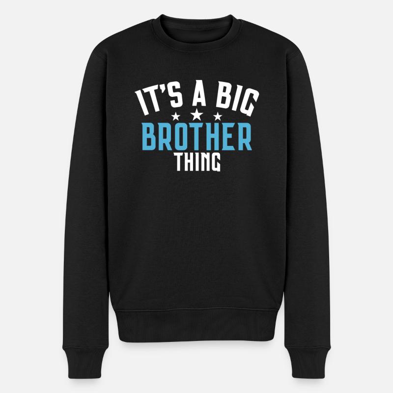 Brother Gifts - Männer Premium Bio Pullover - Schwarz