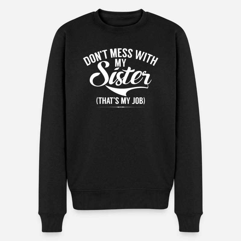 Brother Gifts - Männer Premium Bio Pullover - Schwarz