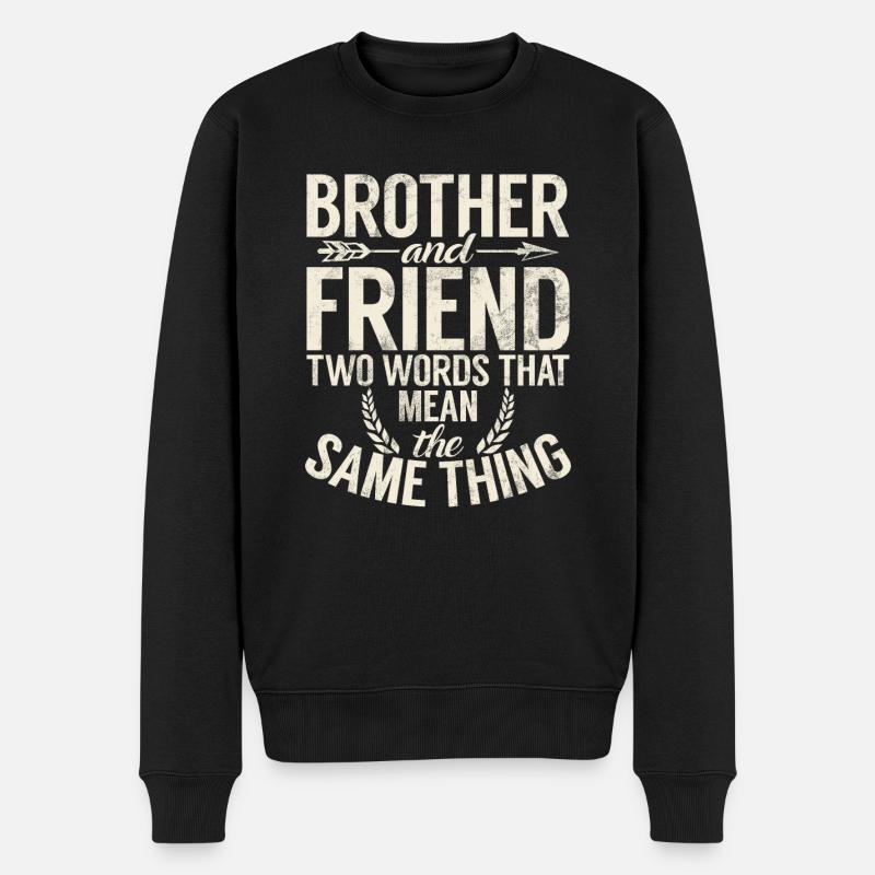 Cadeaux de frère - Pull Premium bio Homme - noir