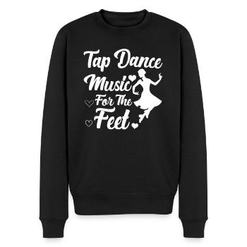 Appréciation du professeur de claquettes pour les filles - Pull Premium bio Homme - noir - Devant - Nico (187cm)