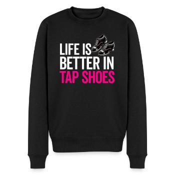 Appréciation du professeur de claquettes pour les filles - Pull Premium bio Homme - noir - Devant - Nico (187cm)