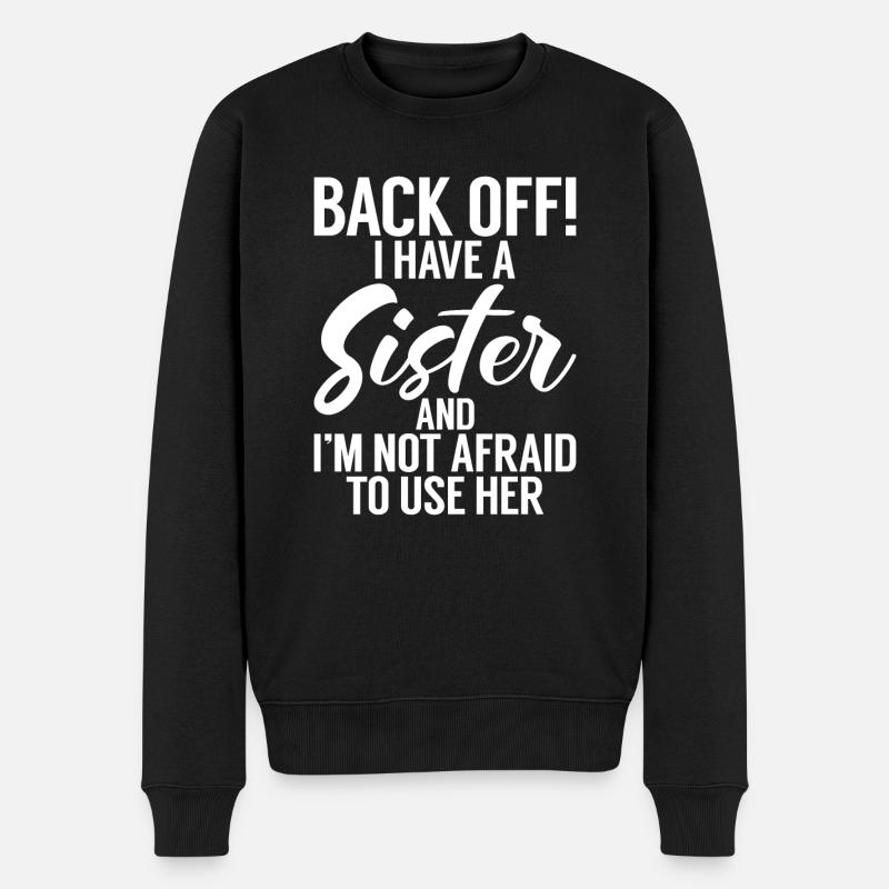 Brother Gifts - Männer Premium Bio Pullover - Schwarz