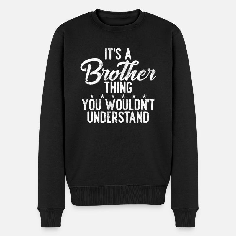 Cadeaux de frère - Pull Premium bio Homme - noir