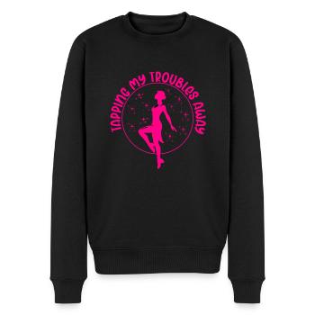 Appréciation du professeur de claquettes pour les filles - Pull Premium bio Homme - noir - Devant - Nico (187cm)