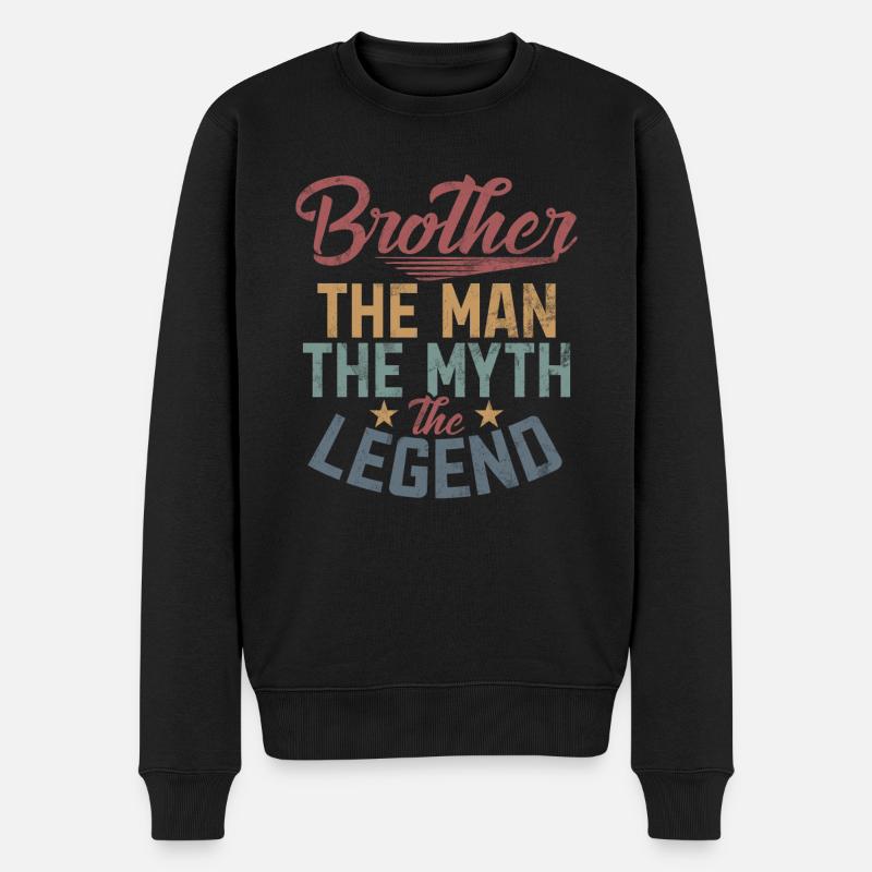 Cadeaux de frère - Pull Premium bio Homme - noir