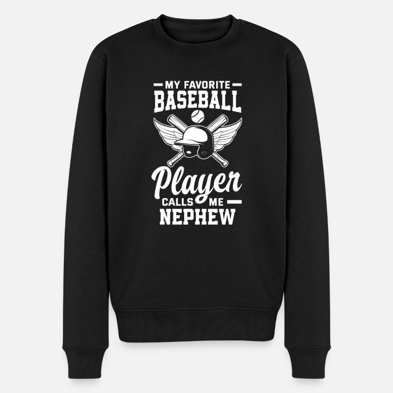 Drôle de baseball - Pull Premium bio Homme - noir