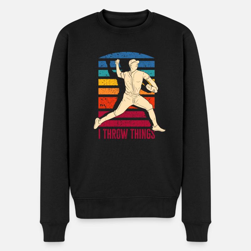 Drôle de baseball - Pull Premium bio Homme - noir