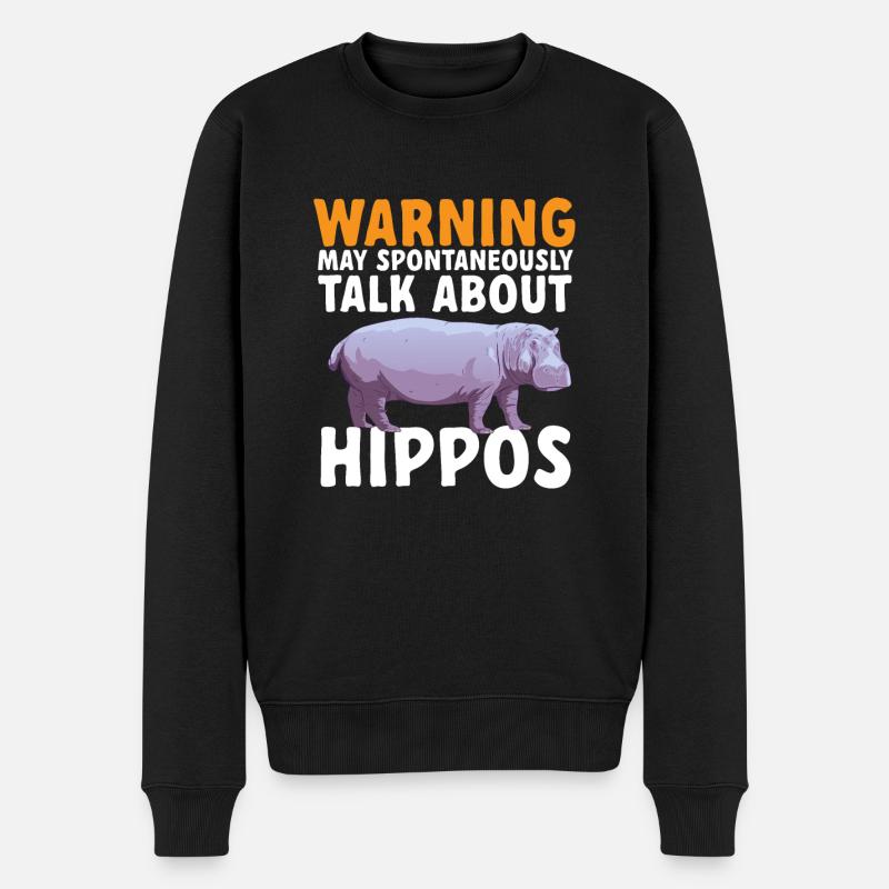 Hippopotame Hippopotame - Pull Premium bio Homme - noir