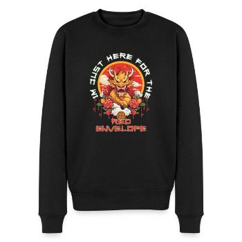 Joyeux Nouvel An Chinois 2024 Drôle D’année De La - Pull Premium bio Homme - noir - Devant - Nico (187cm)