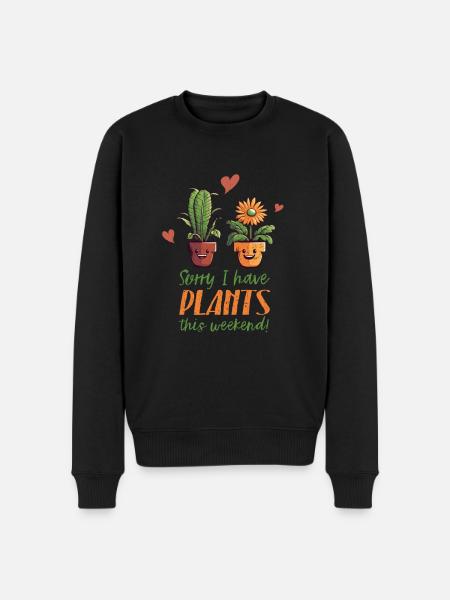 A garden lover's delight - Men's Premium Organic Jumper - black