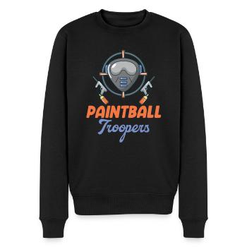 Paintball Troopers Shooter Woodsball - Pull Premium bio Homme - noir - Devant - Nico (187cm)