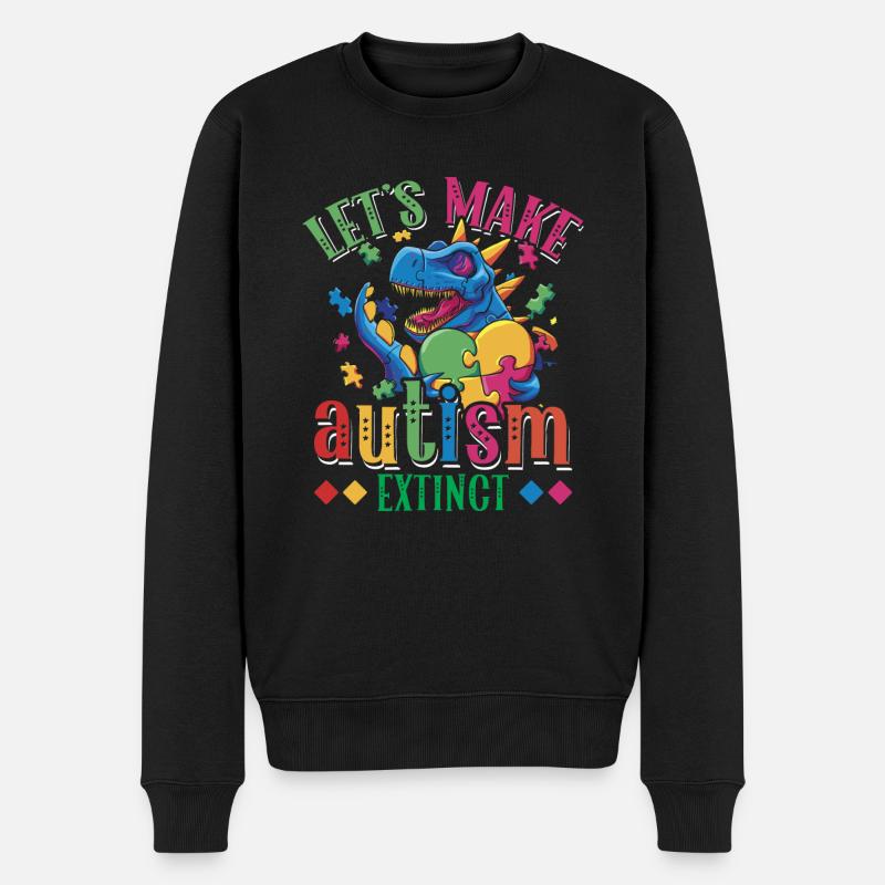 Machen Wir Den Autismus Zum Aussterben Des - Männer Premium Bio Pullover - Schwarz