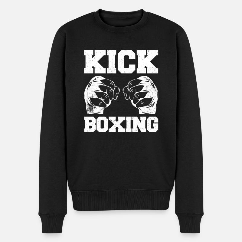 Kickboxen Kickboxer Kickboxing - Pull Premium bio Homme - noir