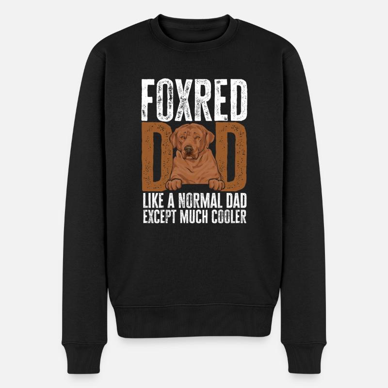 Foxred Labrador Fuchsroter Labrador Retriever - Männer Premium Bio Pullover - Schwarz