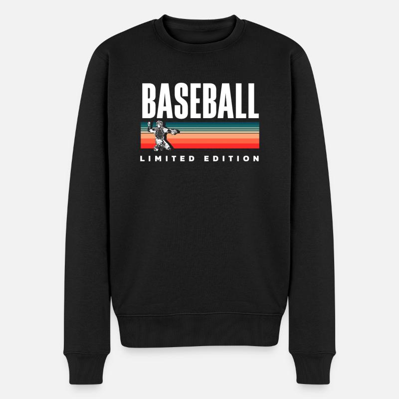 Drôle de baseball - Pull Premium bio Homme - noir