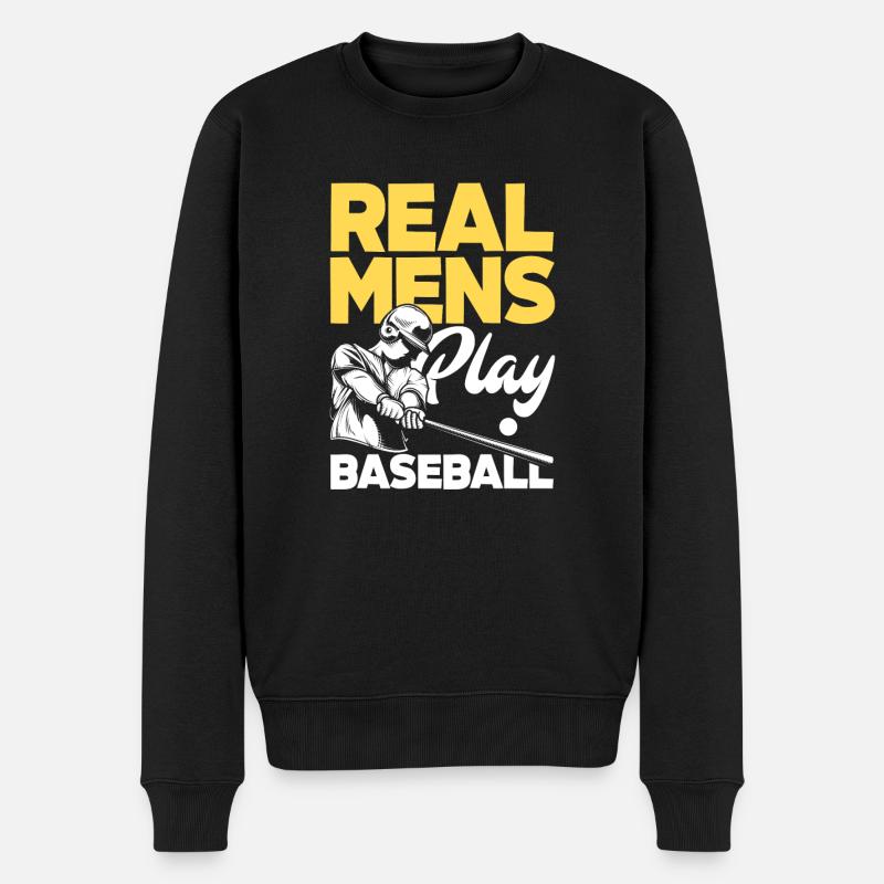 Drôle de baseball - Pull Premium bio Homme - noir