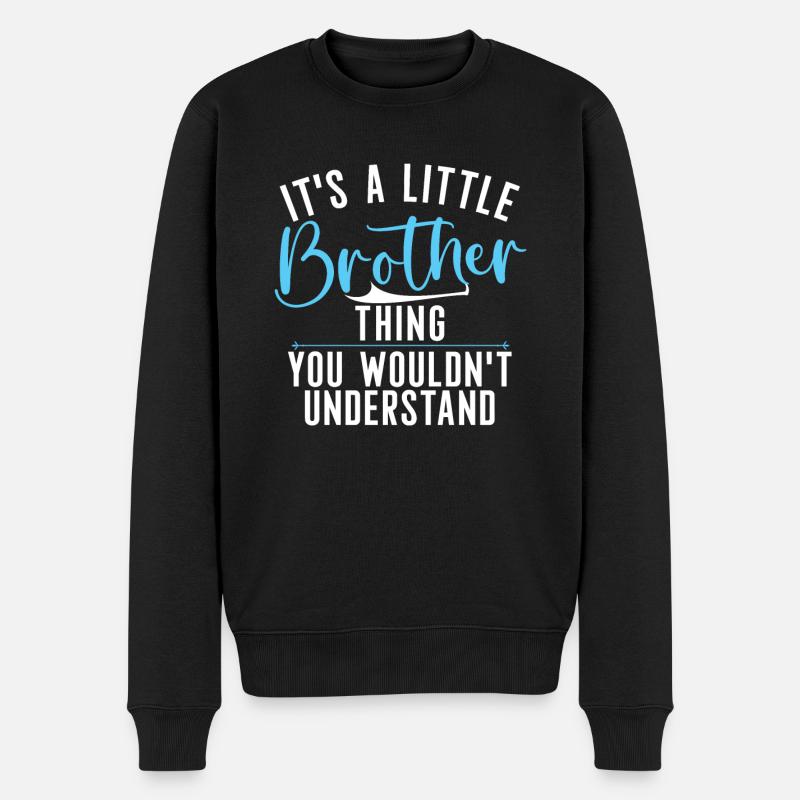 Cadeaux Petit Frère - Pull Premium bio Homme - noir