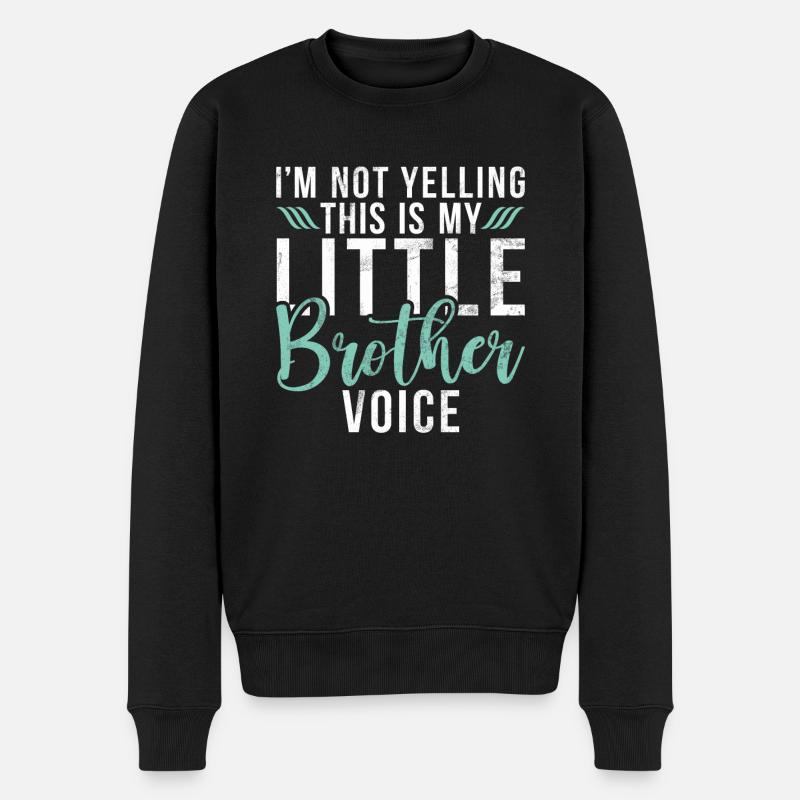 Little Brother Gifts - Männer Premium Bio Pullover - Schwarz