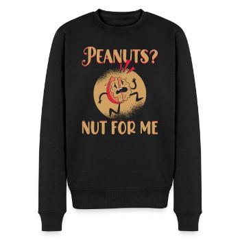 Peanuts? Nut For Me Awareness Nut Allergic - Männer Premium Bio Pullover - Schwarz - Vorne - Nico (187cm)