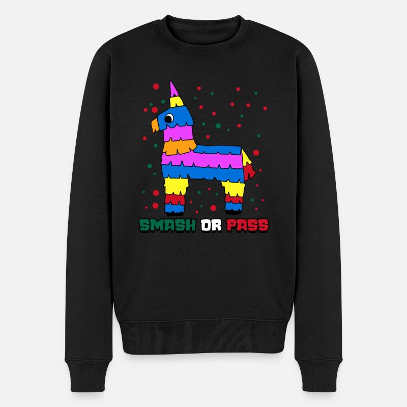 Piñata mexicaine Mexicaines Mexicaines - Pull Premium bio Homme - noir