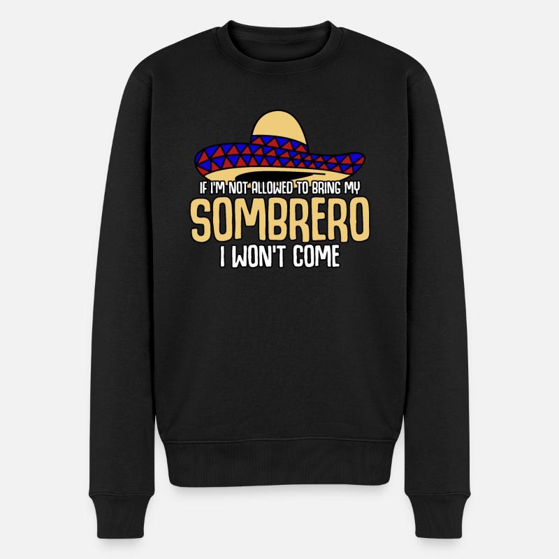 Mexique Sombrero Mexicains Mexicains - Pull Premium bio Homme - noir