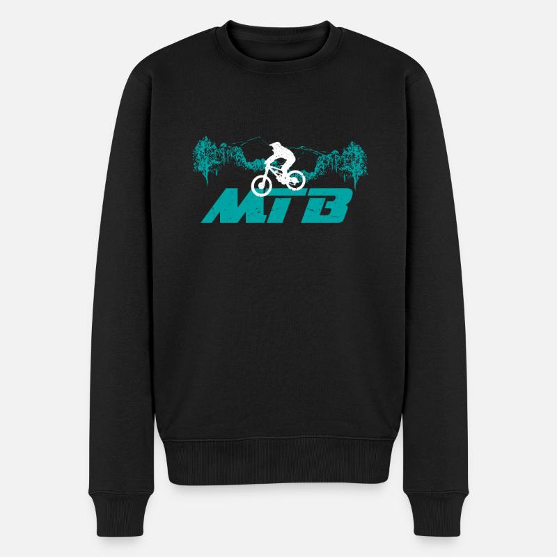 Cadeau de VTT VTT Descente - Pull Premium bio Homme - noir