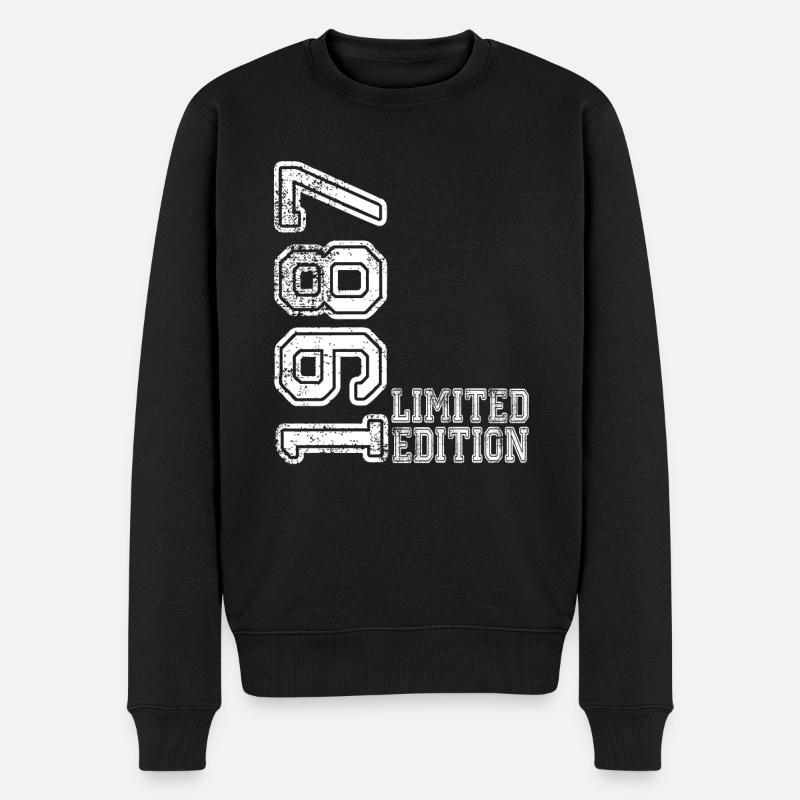 Édition limitée 1987 - Pull Premium bio Homme - noir