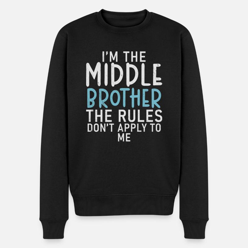 Cadeaux du frère du milieu - Pull Premium bio Homme - noir