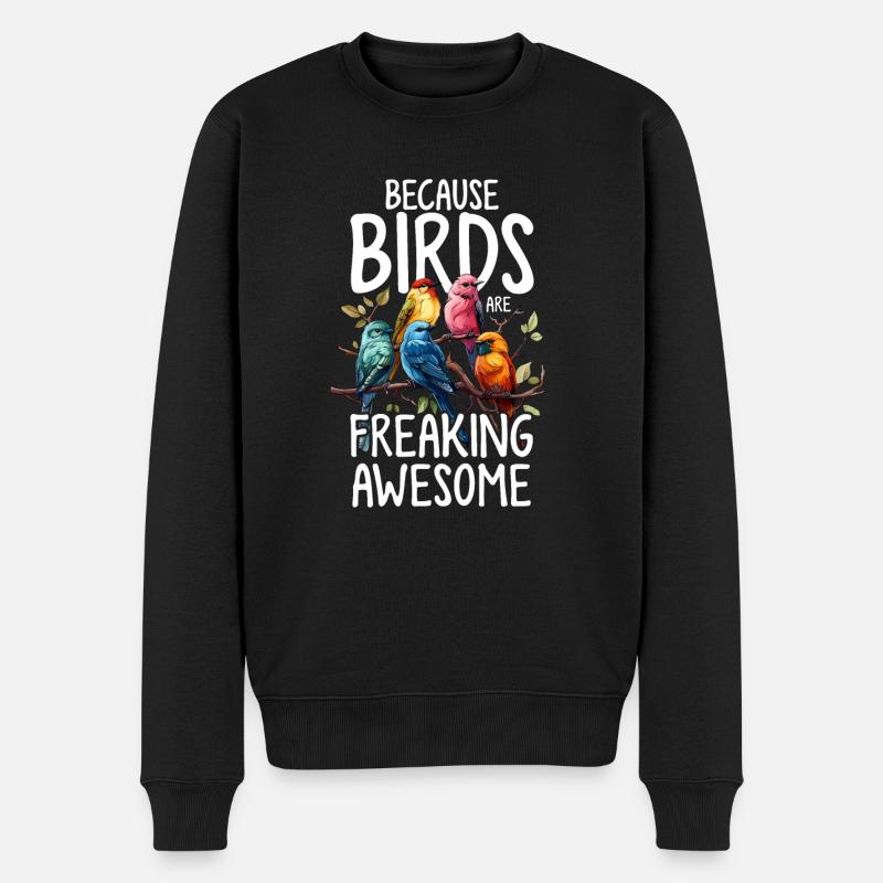 Freaking Awesome Bird Keeper Drôle Birding Bird - Pull Premium bio Homme - noir