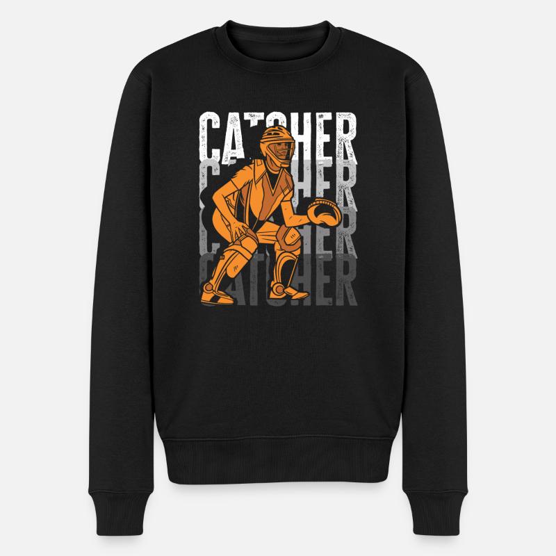 Drôle de baseball - Pull Premium bio Homme - noir