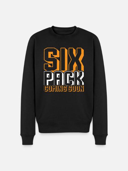 Six Pack Coming Soon 64 - Men's Premium Organic Jumper - black