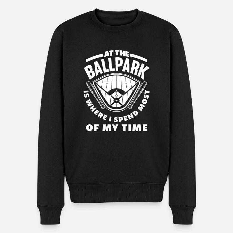 Drôle de baseball - Pull Premium bio Homme - noir