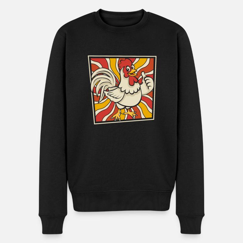 Poule de poulet - Pull Premium bio Homme - noir