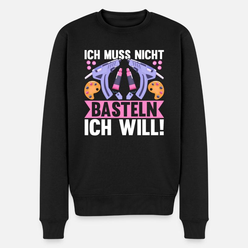Bastler Basteln - Männer Premium Bio Pullover - Schwarz
