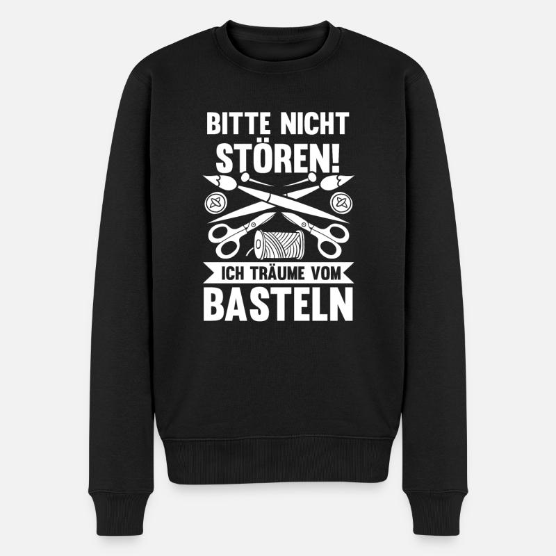 Bastler Basteln - Männer Premium Bio Pullover - Schwarz
