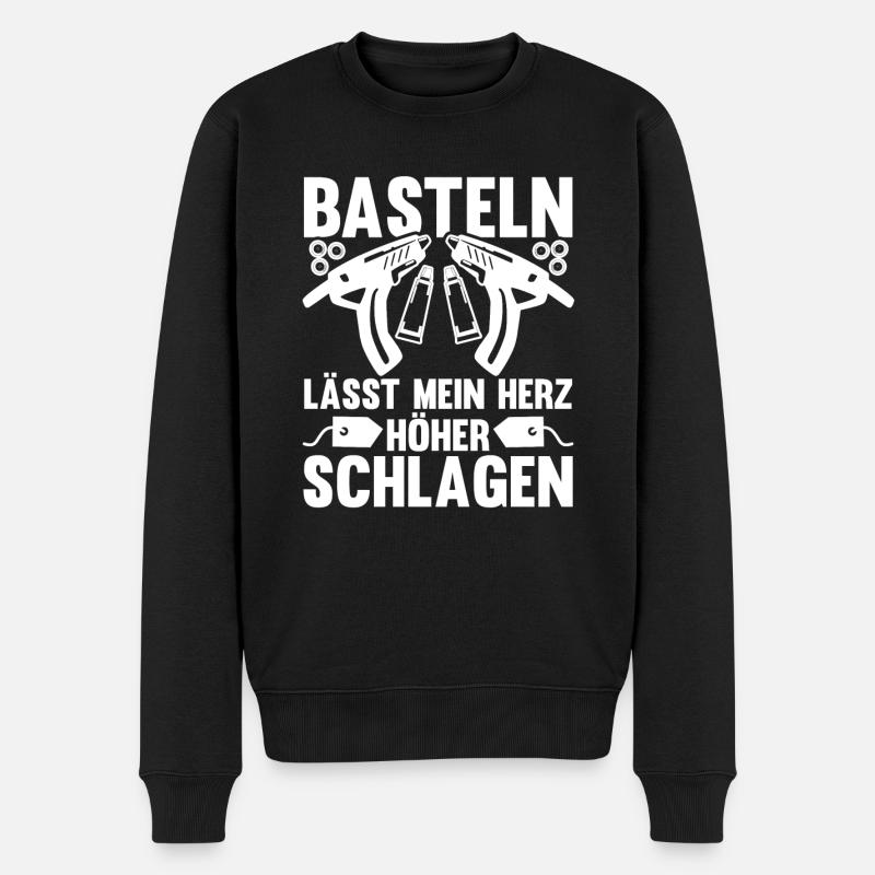 Bastler Basteln - Männer Premium Bio Pullover - Schwarz