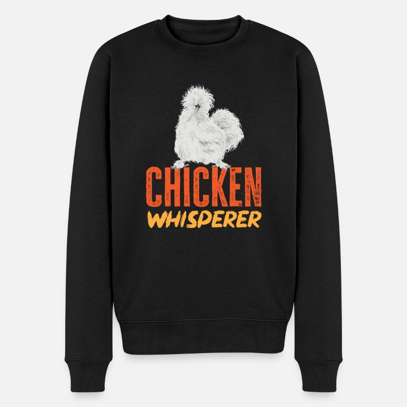 Seidenhuhn Poulet soyeux - Pull Premium bio Homme - noir