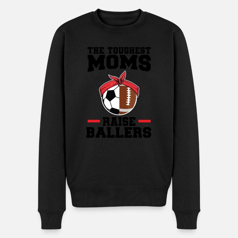 baller fussball baller Geschenk - Männer Premium Bio Pullover - Schwarz