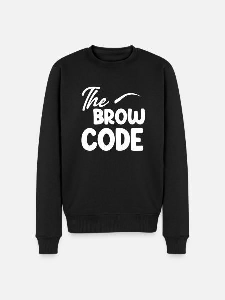 L’esthéticienne sourcilière code sourcils - Pull Premium bio Homme - noir