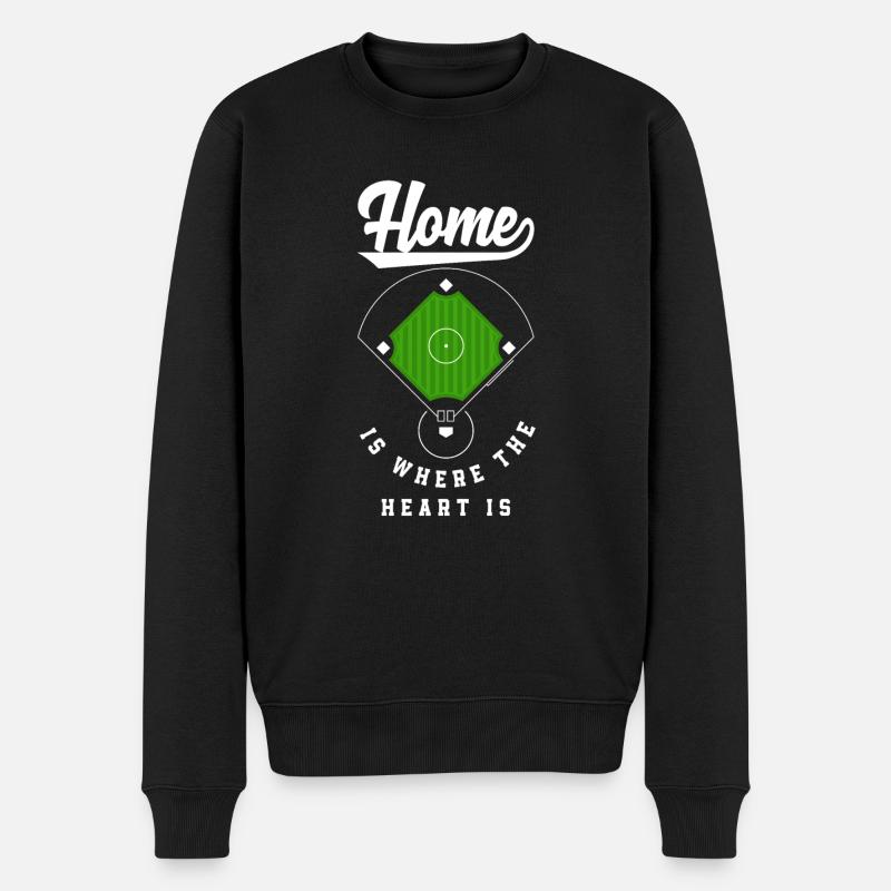 Drôle de baseball - Pull Premium bio Homme - noir