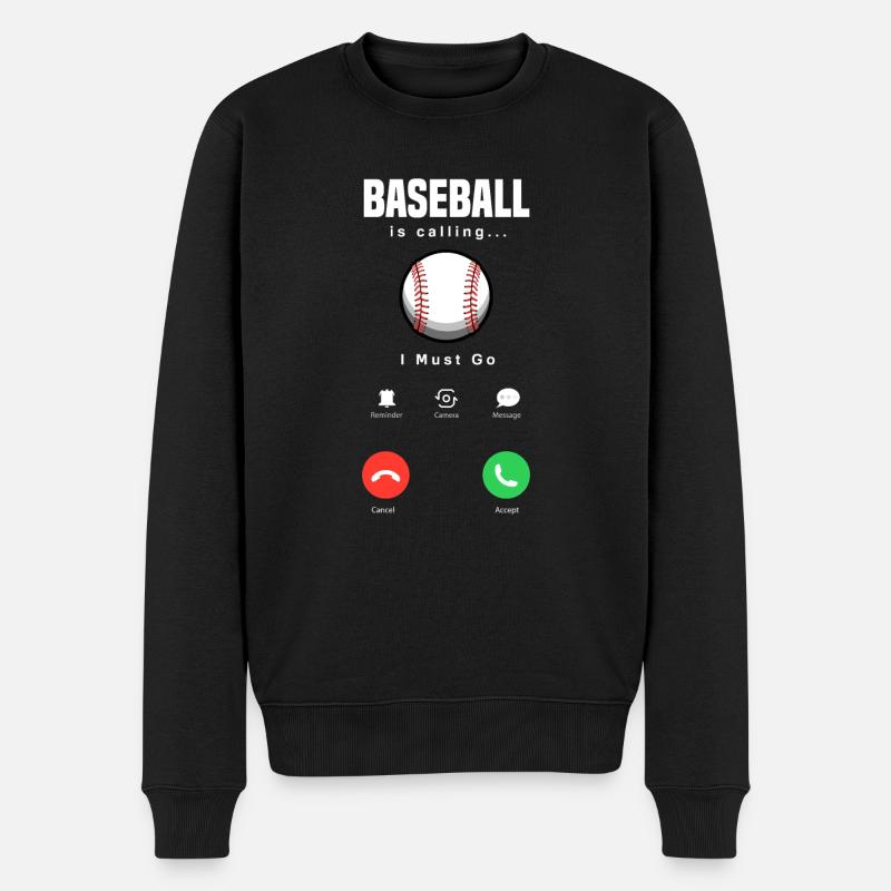 Drôle de baseball - Pull Premium bio Homme - noir