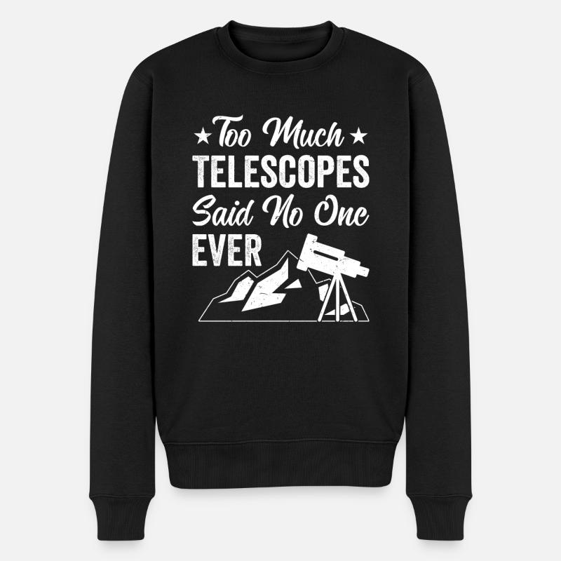 Sternenhimmel Nachthimmel Beobachten Sterne - Männer Premium Bio Pullover - Schwarz