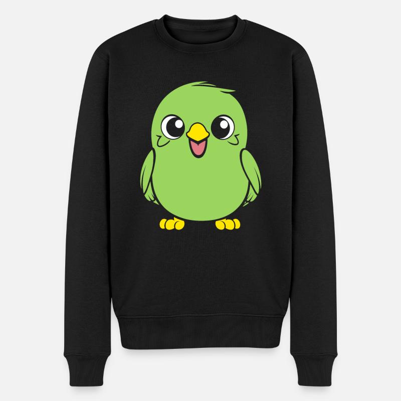 Mignonne petite perruche - Pull Premium bio Homme - noir