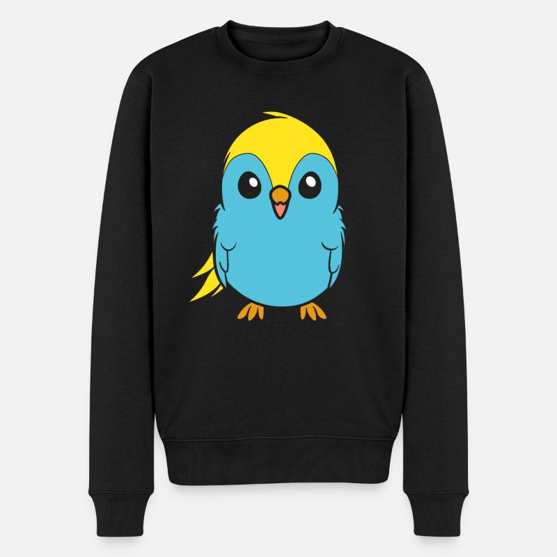 Mignonne petite perruche - Pull Premium bio Homme - noir