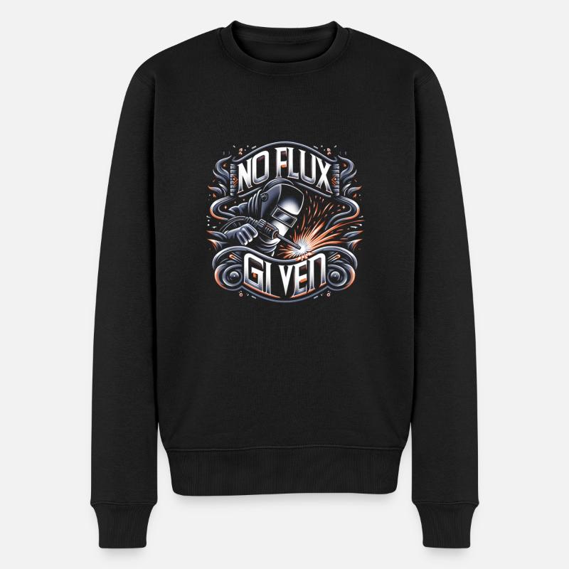 no flux given 10 - Männer Premium Bio Pullover - Schwarz