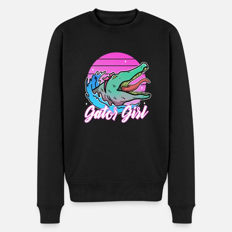 Gator Girl - Männer Premium Bio Pullover - Schwarz