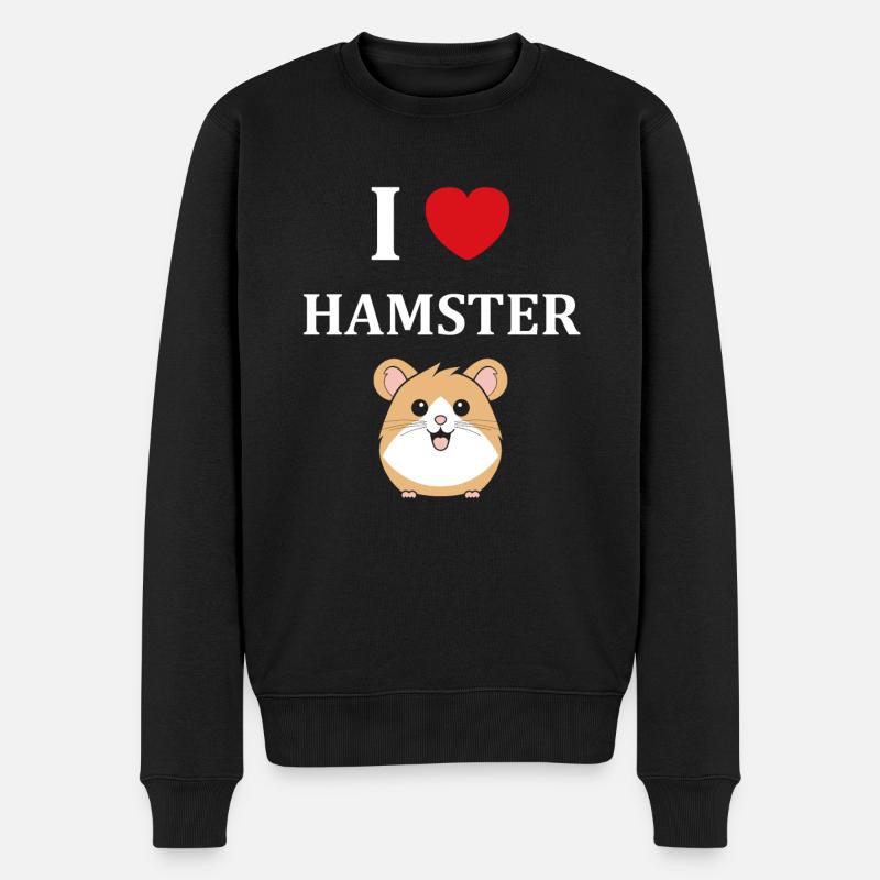 Mignon Humour petit hamster - Pull Premium bio Homme - noir